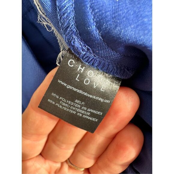 NWT- Generation Love Lucca Crepe Pant in Royal Blue, size 2 - Picture 4 of 8